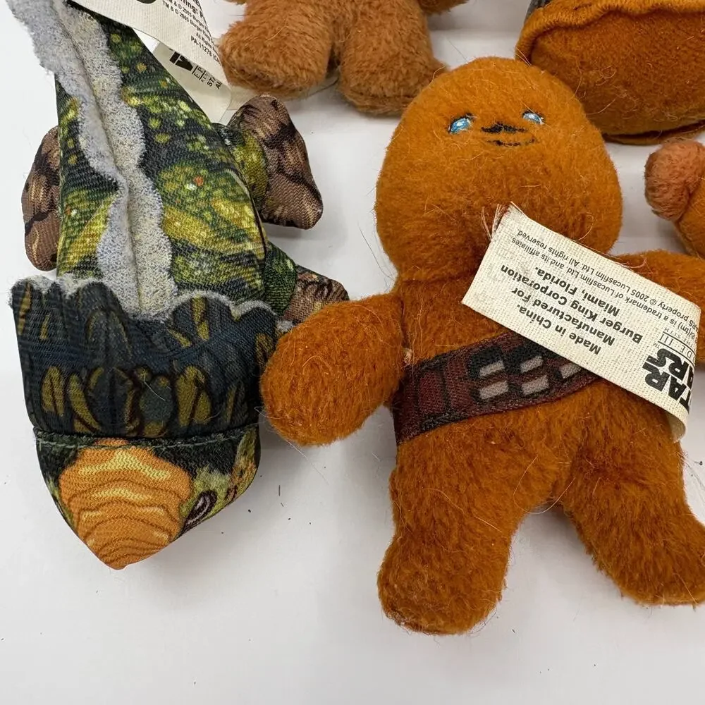 Star Wars Episode III Burger King Plush Toy Lot Of 7 2005 Characters